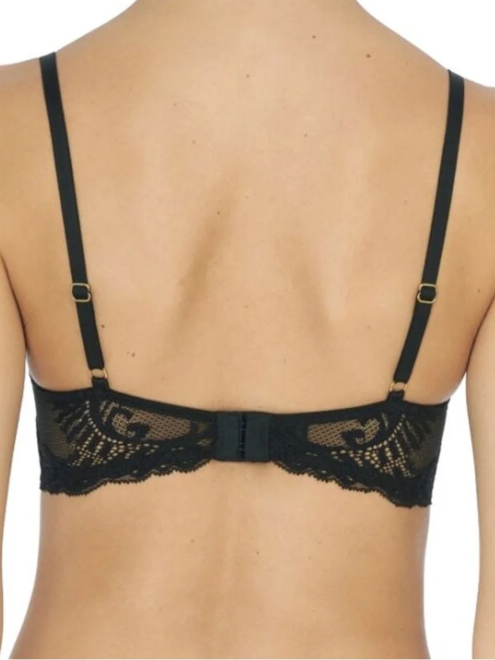 Natori Feathers Contour Plunge Black Bra 730023 – 34DD - Picture 2 of 9